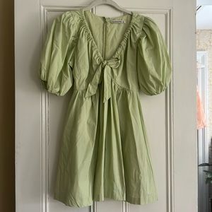 Lime green Abercrombie and Fitch lime green cotton summer dress